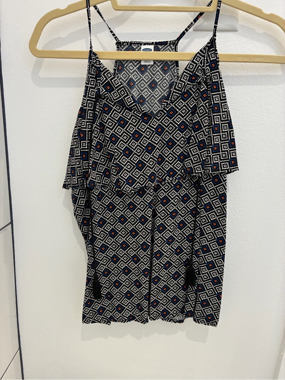 Old Navy Geometric Spaghetti-Strap tank top